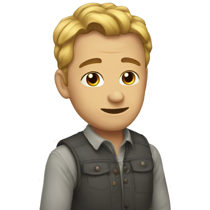 Блондинка с макияжем  emoji
