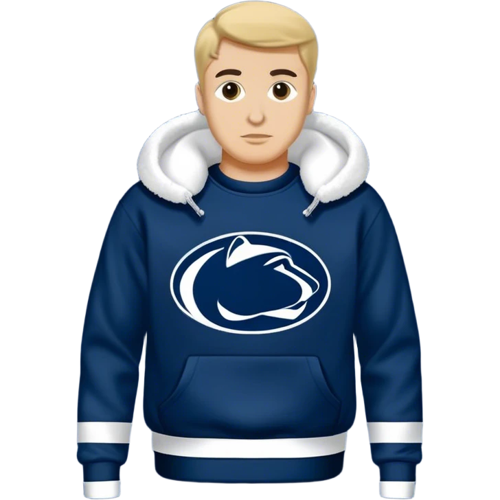 vintage navy blue penn state sweatshirt emoji