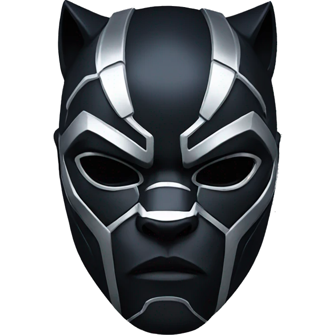 Black Panther, mask, Marvel emoji
