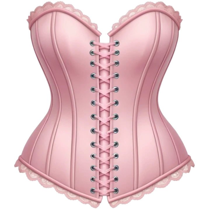 Pastel pink corset  emoji
