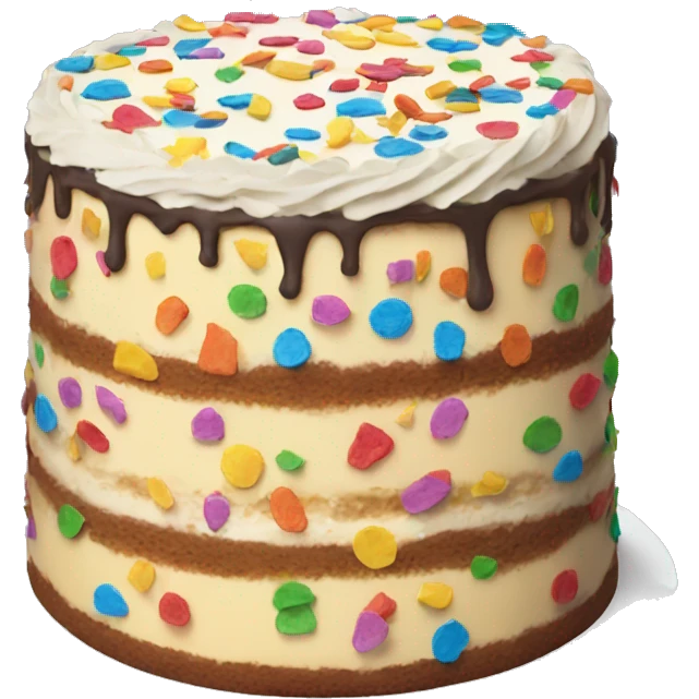 Confetti cake emoji