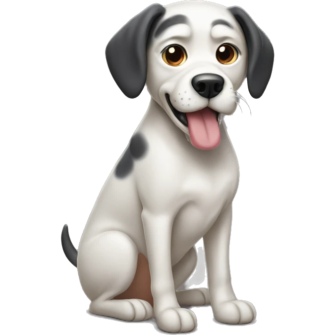 Moging dog emoji