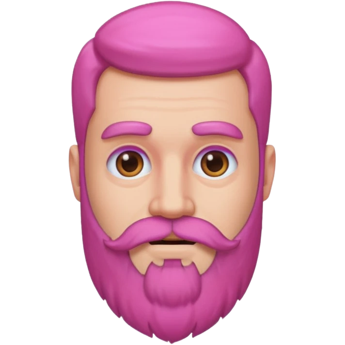 pink bearded man emoji
