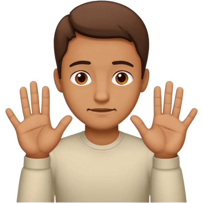 man say no with his hands crosswise emoji