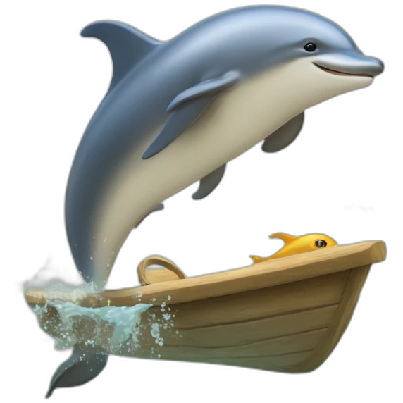 Dauphin en mer emoji