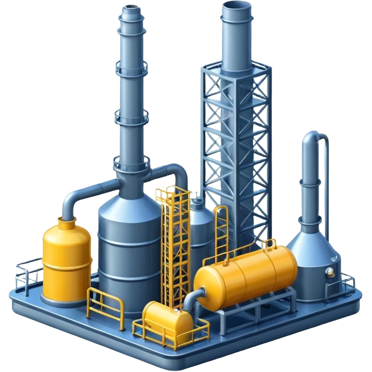 generate ultra realistic oil products plant emoji