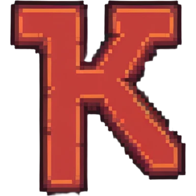 pixel art style text 'ZETRIX' in all caps, red color, blocky retro font emoji