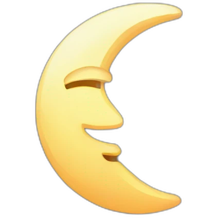 moon emoji pixel style emoji