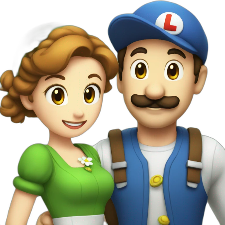 Luigi and daisy emoji