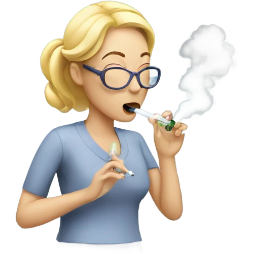woman vaping  emoji