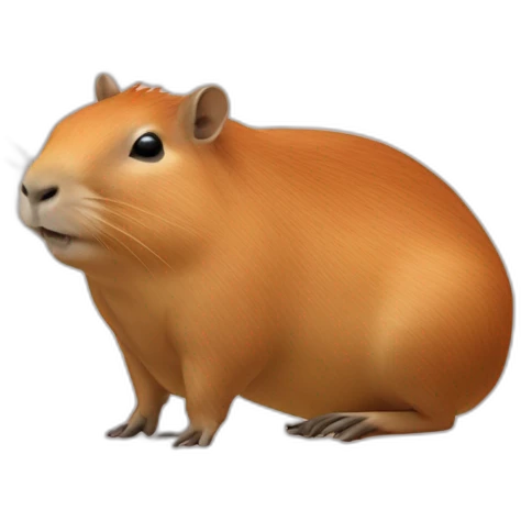 capivara cor de rosa emoji