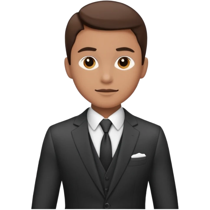 a liittle tired and frustrated entepreneur (only his face). with suit and only a little bit emotional face. young entepreneurs with various suits, but in classic colours. various hair. one person per one emoji. give me a few options. not so tired, more like normal face. not too irritated. emoji