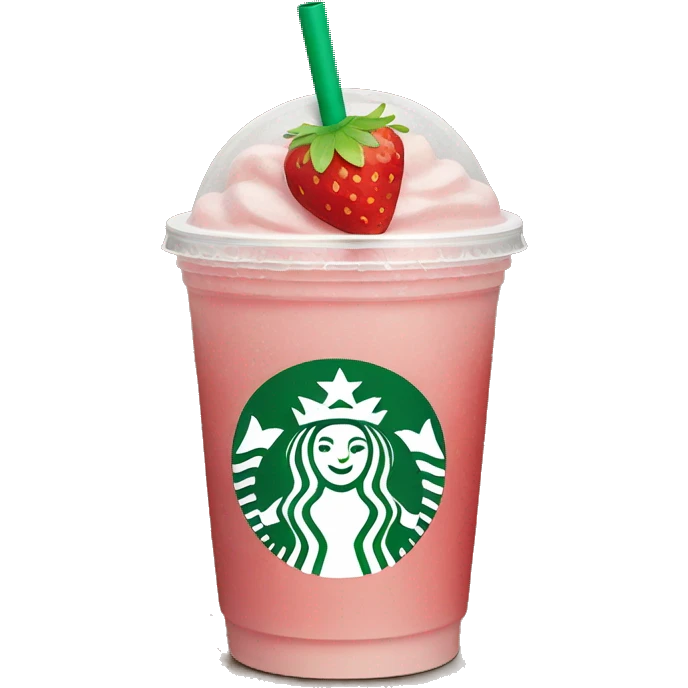Starbucks strawberry refresher emoji