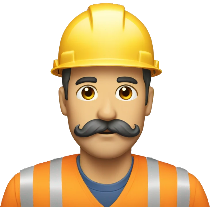 construction crane mustache emoji
