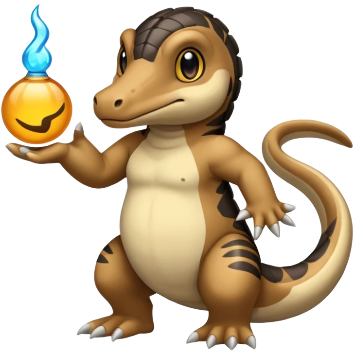 Sandile-Helioptile-Inteleon-fusion (full body) emoji
