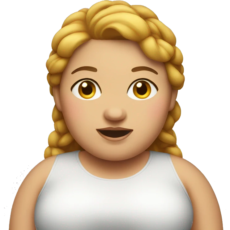 Fat girl  emoji