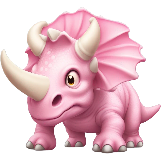 a light pink triceratops emoji emoji