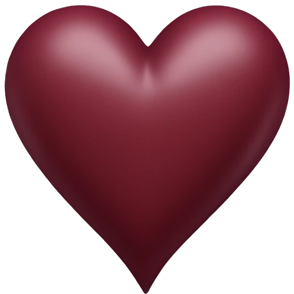 Maroon heart emoji