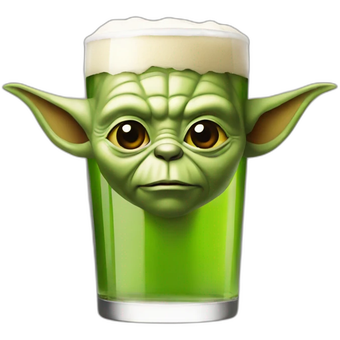 Yoda beer emoji