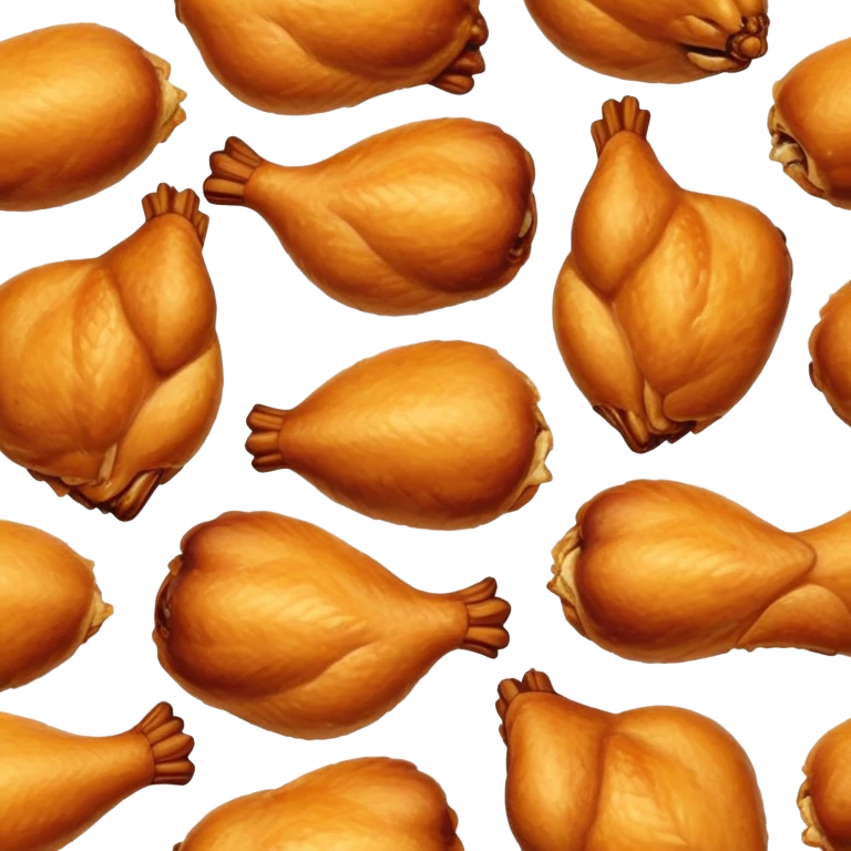Baked chicken emoji