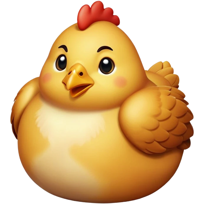 Chicken white emoji