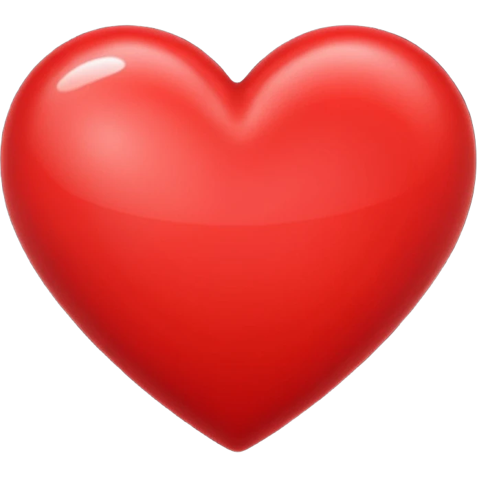красное сердце emoji