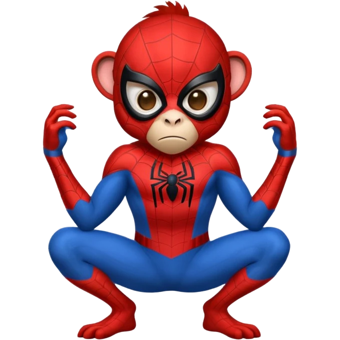 A Spider-Man monkey emoji