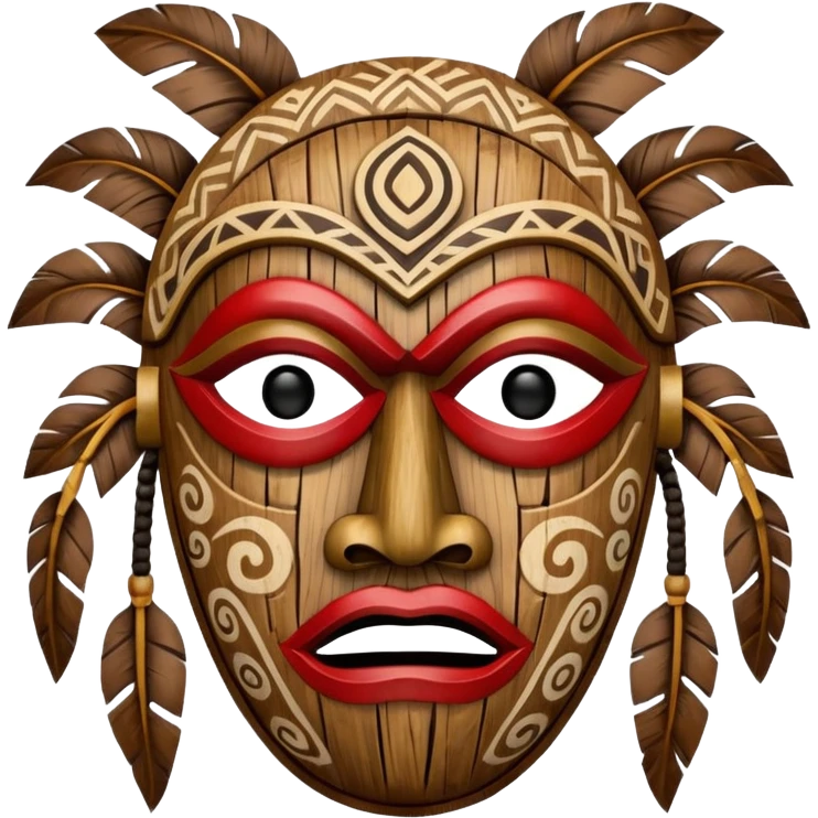 Pacific Island Carved Mask emoji