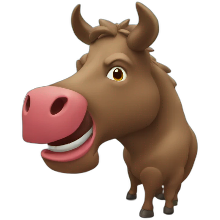 Toro saludando emoji
