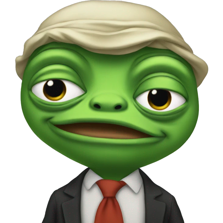 Pepe the frog protesting  emoji