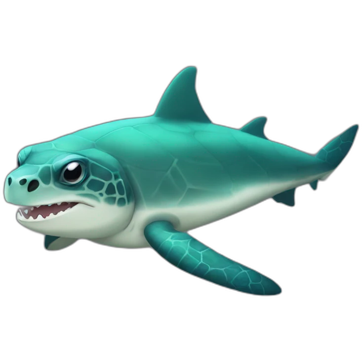 Sea turtle shark emoji