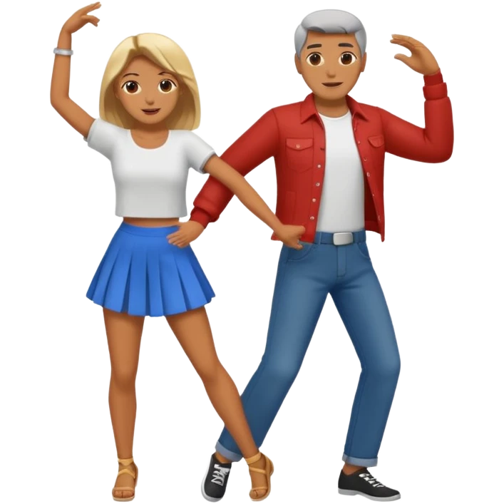 a couple dancing rock  emoji