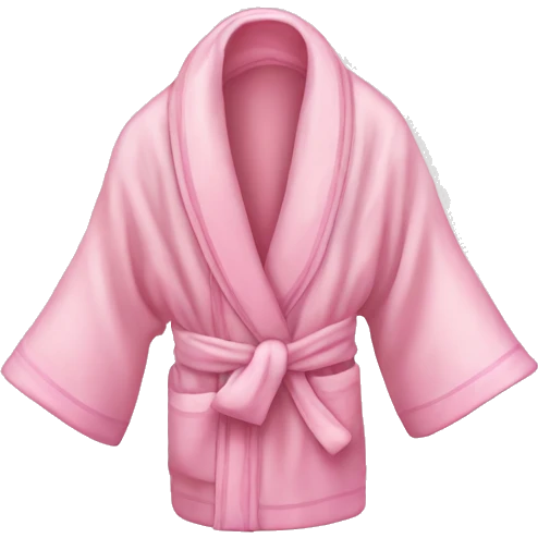 Light pink silk slippers and robe emoji