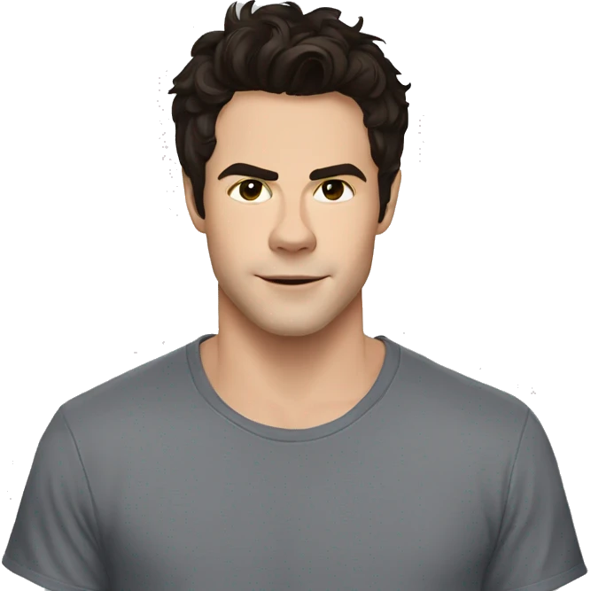 Dylan O'Brien wearing tee emoji