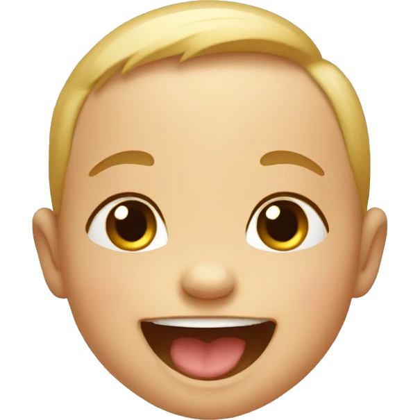 Baby laughing emoji