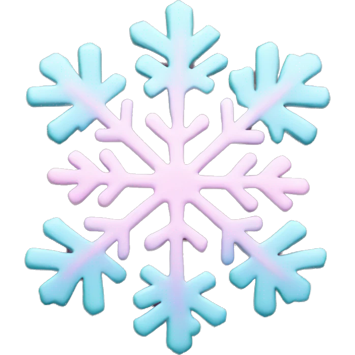 pastel pink snowflake  emoji