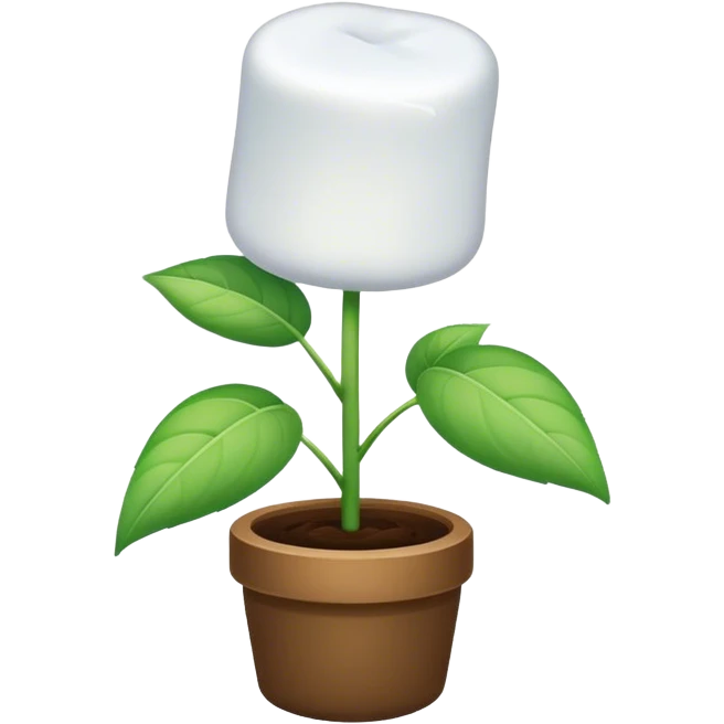 real Marshmallow plant  emoji