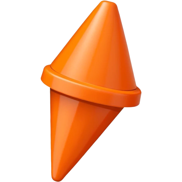 Cone marker
 emoji