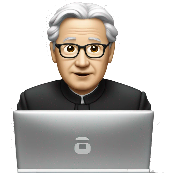 supreme leader praising the computr emoji