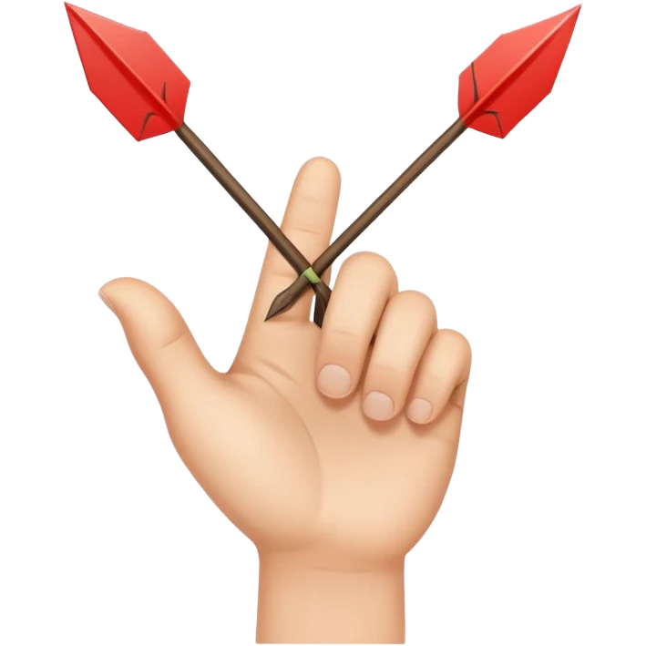 finger with arrow show to finger emoji