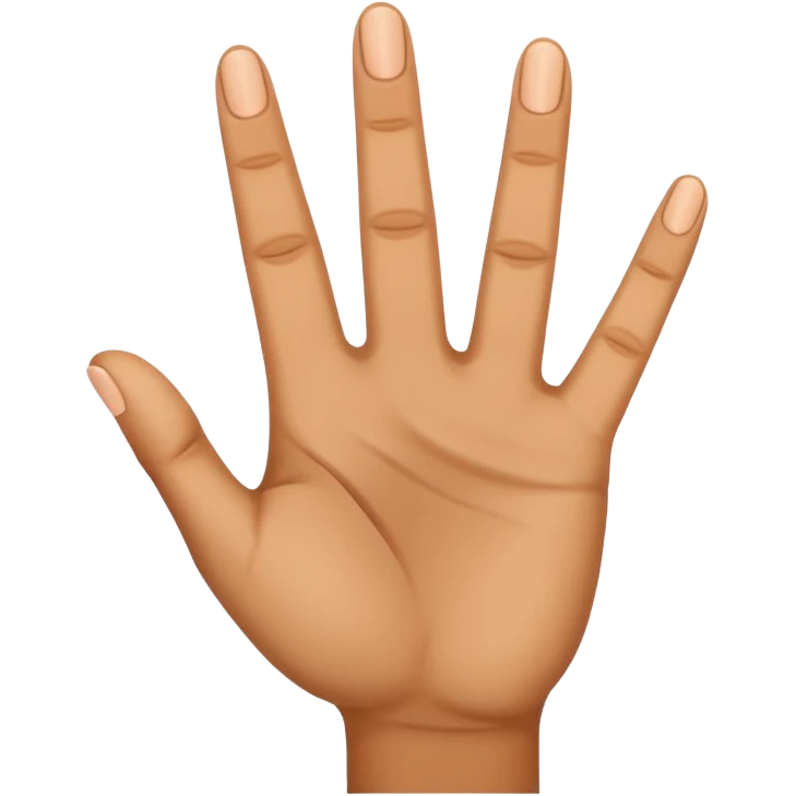 a what a hand with three fingers up emoji