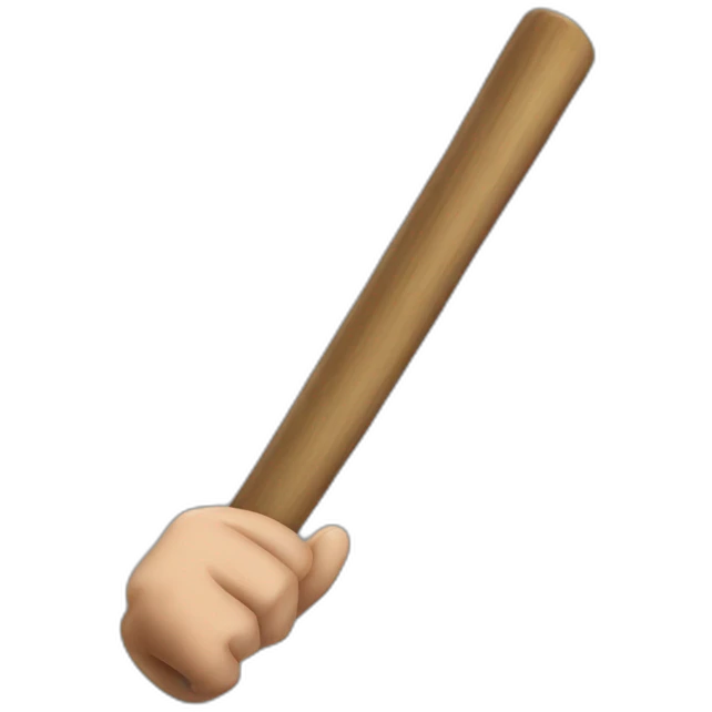 Hand holdig teaching stick emoji