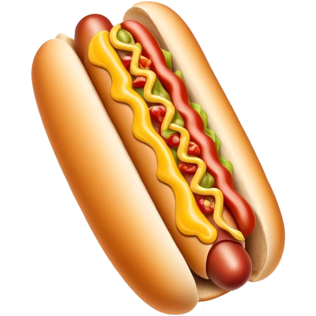 Hot dog emoji