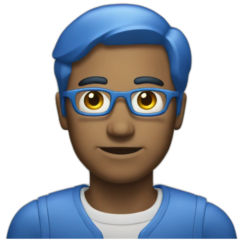 Blue blueprint emoji