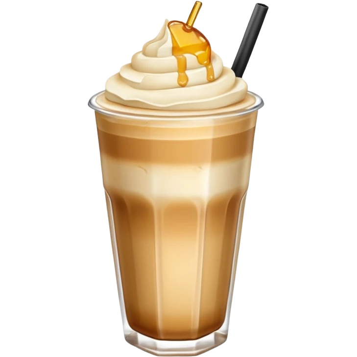 Ice latte honey salt emoji