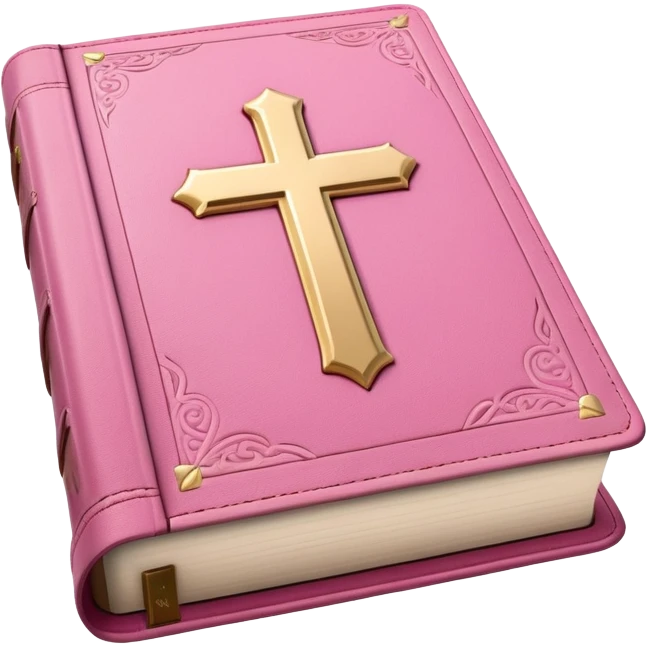 Pink bible  emoji
