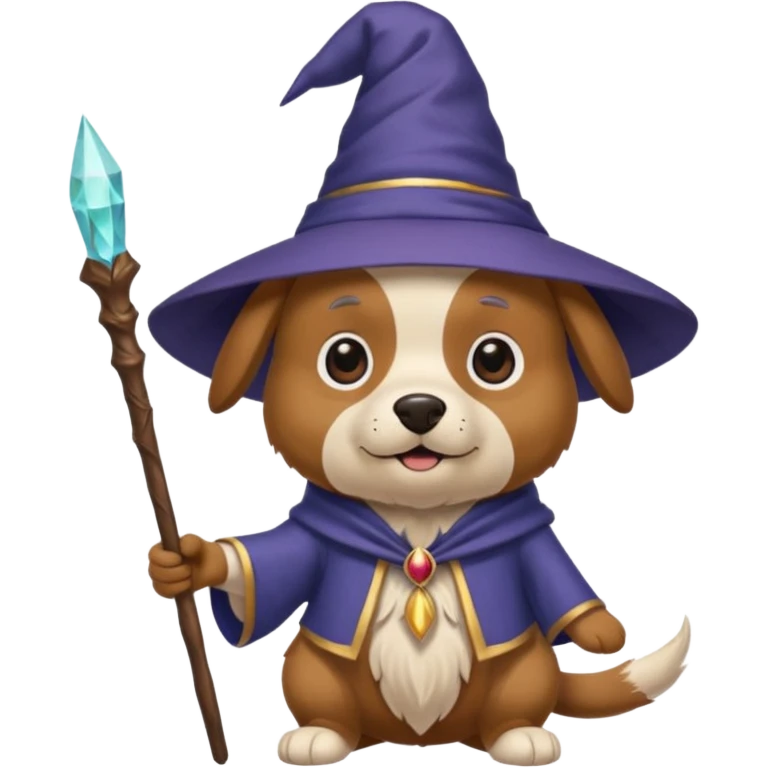 Dog wizard emoji