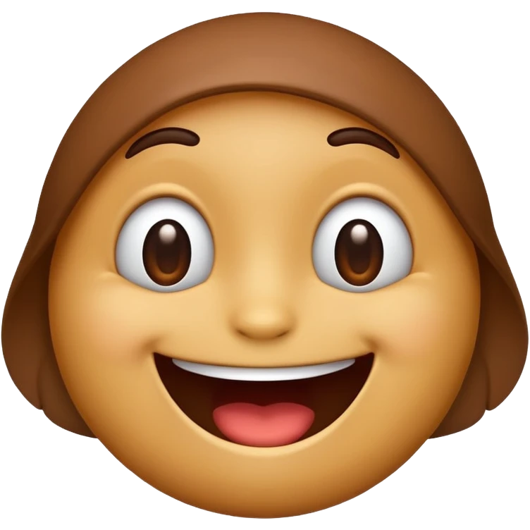 Cute emoji brown emoji