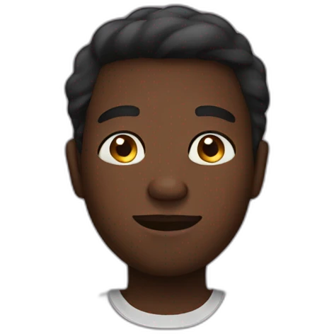 cross eyed big belly dark skin emoji