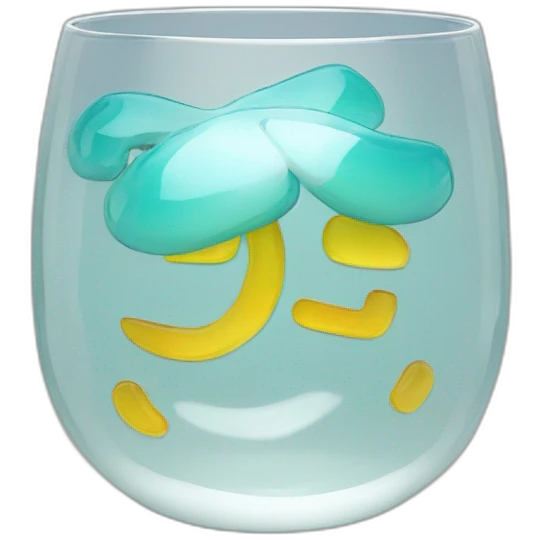 percent symbol 3d glass emoji